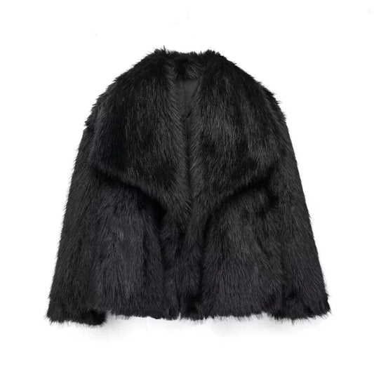 Women's plush coat