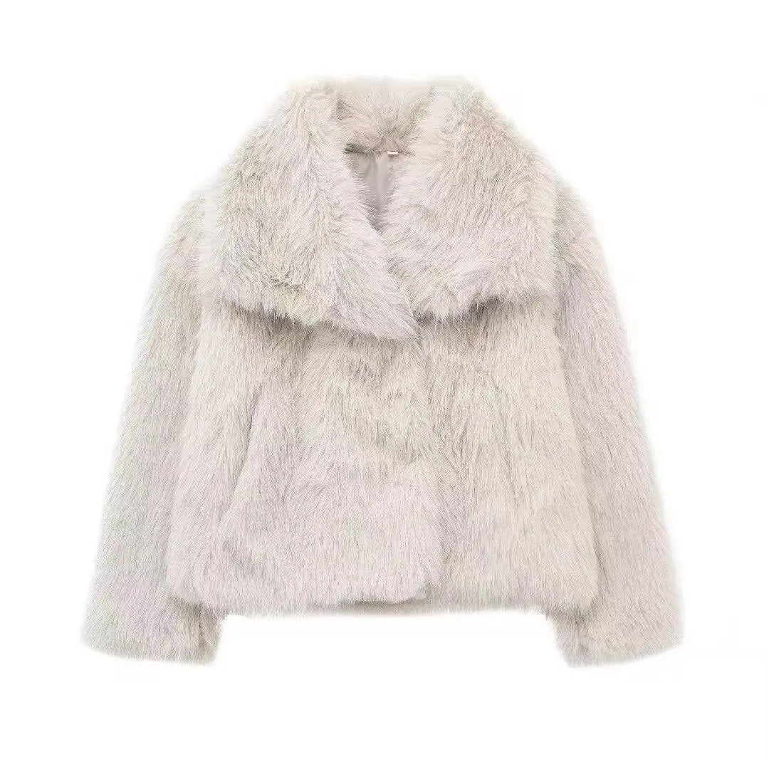 Women's plush coat