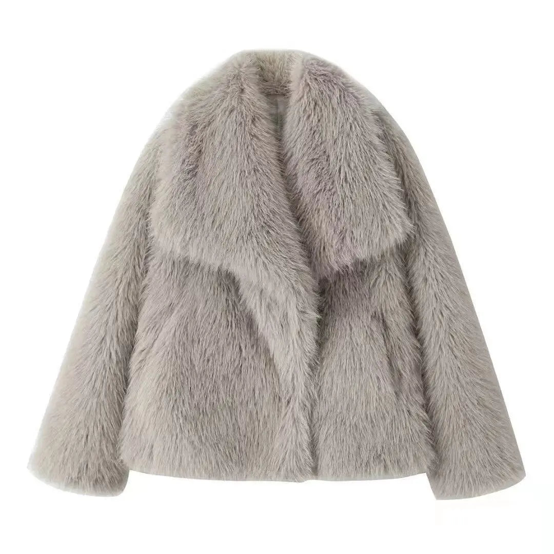 Women's plush coat