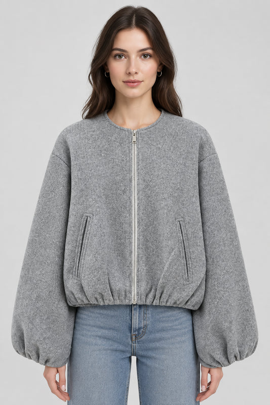 Women’s Lightweight Bomber Jacket – Relaxed Fit