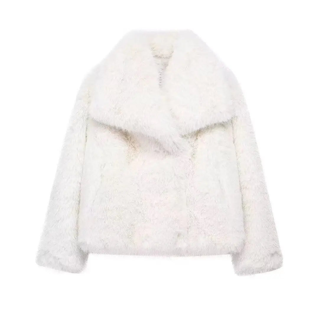 Women's plush coat