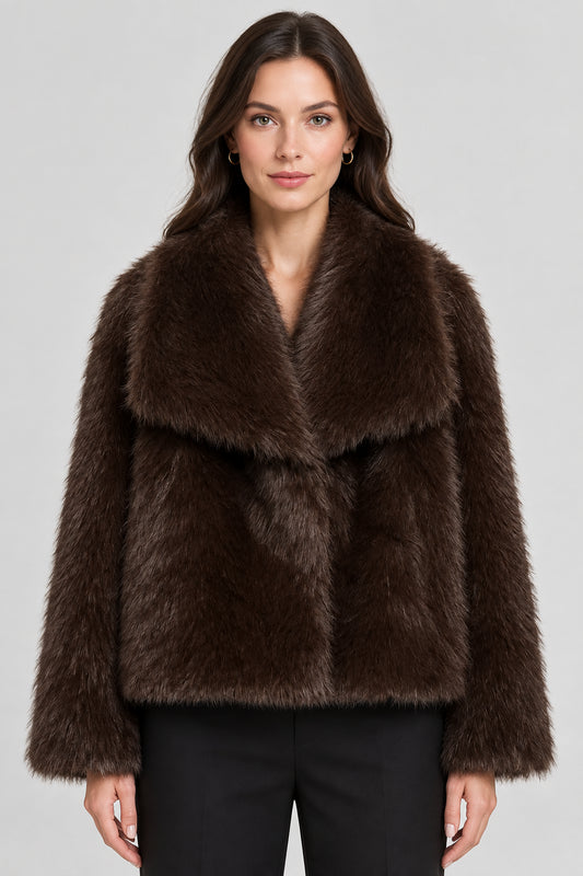 Women's Faux Fur Winter Coat – Soft & Warm